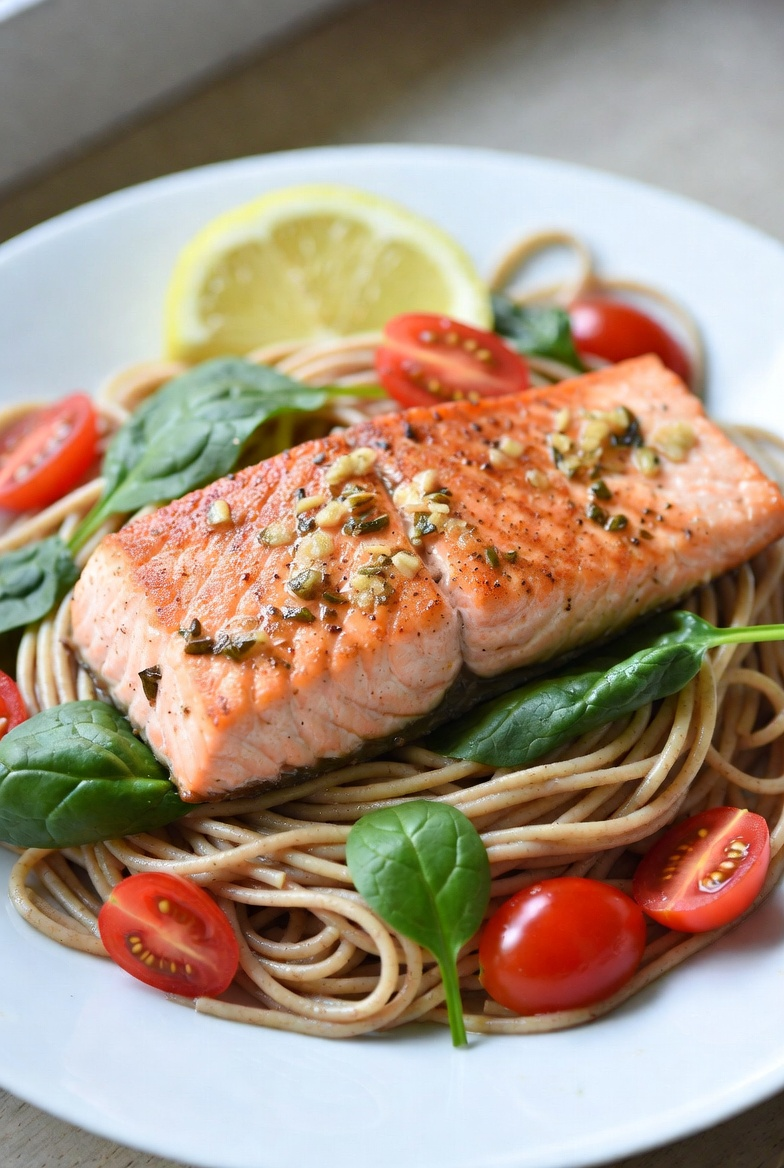 Healthy Salmon Pasta Recipe: Easy Lemon Garlic Weeknight Dinner